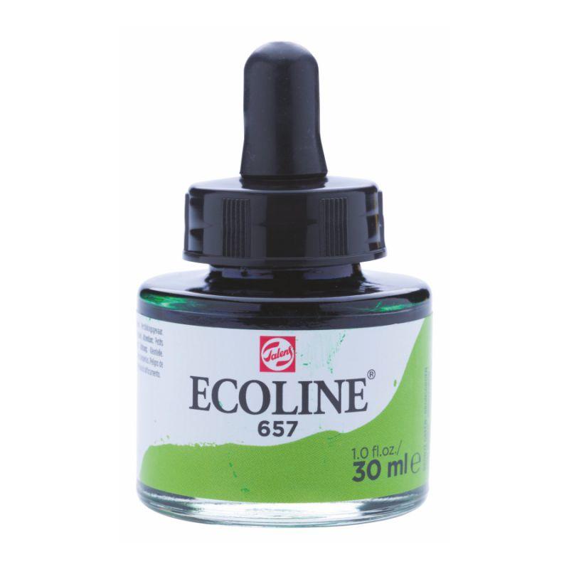 Фарба акварельна рідка Ecoline (657) зелена бронзова 30 мл Royal Talens, 11256571