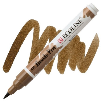 Маркер акварельний пензлик Royal Talens Ecoline Brushpen сепія (416), 11504160