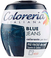 Фарба для тканини в пральній машині Coloreria Italiana Blue Jeans синій джинс 350 грам