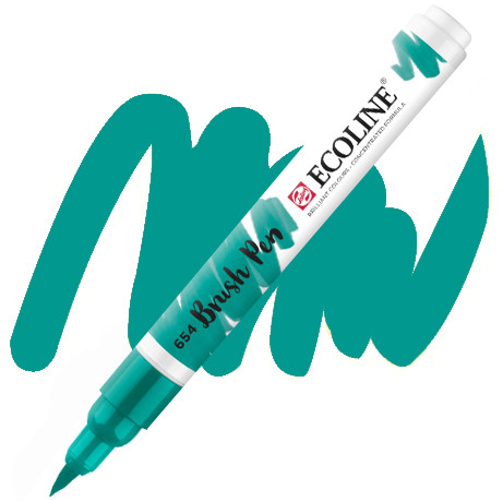 Маркер-пензель акварельний Royal Talens Ecoline Brushpen зелений ялицевий (654), 11506540