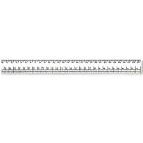 Лінійка закрійника 30 см пластикова біла Атлас AS-0609, 900151