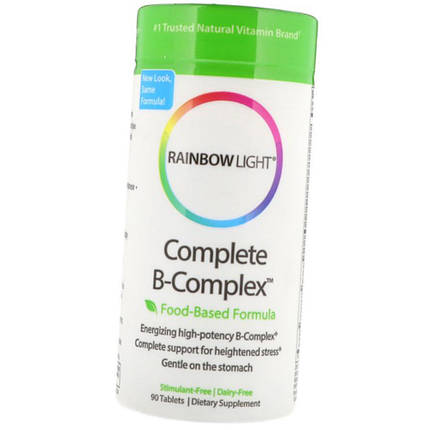 Вітаміни групи Б Rainbow Light Complete B-Complex 90 таб, фото 2