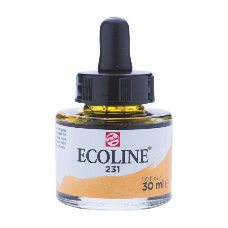 Фарба акварельна рідка Ecoline (231), охра золотиста, 30 мл, Royal Talens, 11252311
