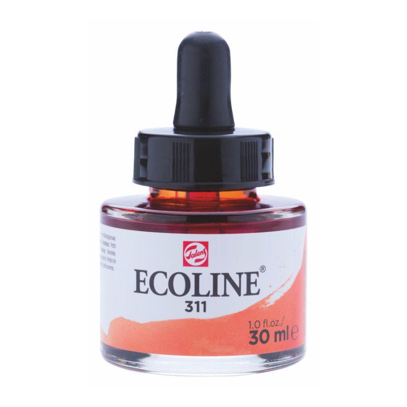 Фарба акварельна рідка Ecoline (311), кіновар, 30 мл, Royal Talens, 11253111