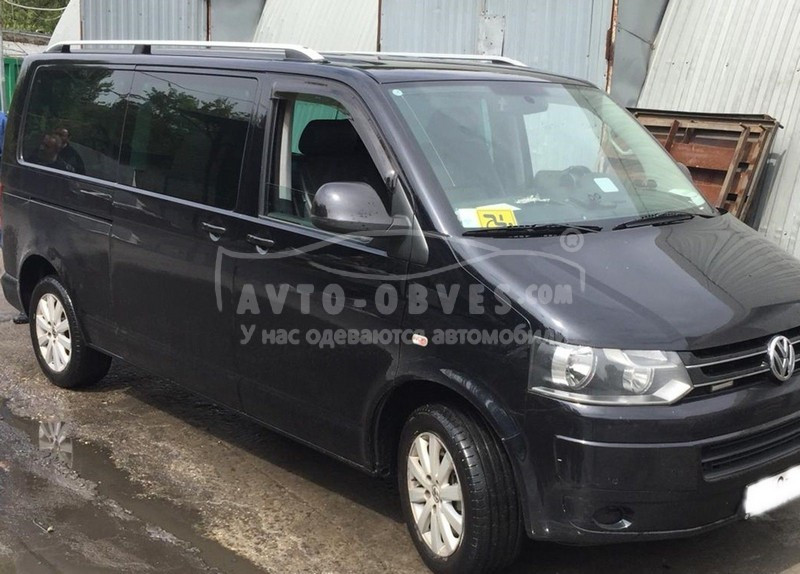 Рейлинги VW T6 2015-2022 L1/L2 - база: короткая, цвет: алюминий - фото 8 - id-p361368432