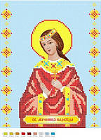 Схема для вышивки бисером Икона Святая мученица Надежда частичная выкладка 30х23 см