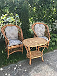 Набір плетених крісел зі столиком "Мешта", фото 2