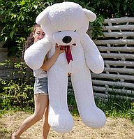 Плюшевый игрушечный медведь 2 метра для детей, Белый мишка 200 см