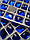 Стрази пришивні Космік (ламаний ромб) 13х17 мм Sapphire (синій), скло, фото 6