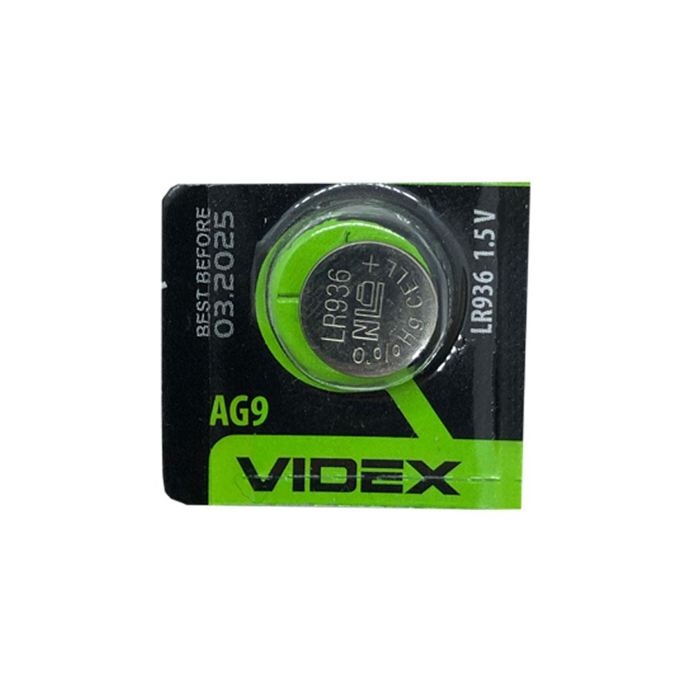 Годинникова батарейка LR 936 / 194 / AG9 Videx Alkaline (1.5v) 1шт.