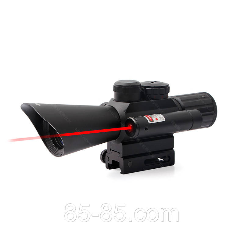 Оптичний Приціл 4x30 з лазерним целеукозателем Accurate M7