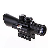 Оптичний Приціл 4x30 з лазерним целеукозателем Accurate M7, фото 6