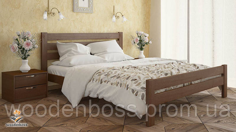 Ліжко полуторне від "Wooden Воѕѕ" Джулія Люкс (спальне місце - 140х190/200)