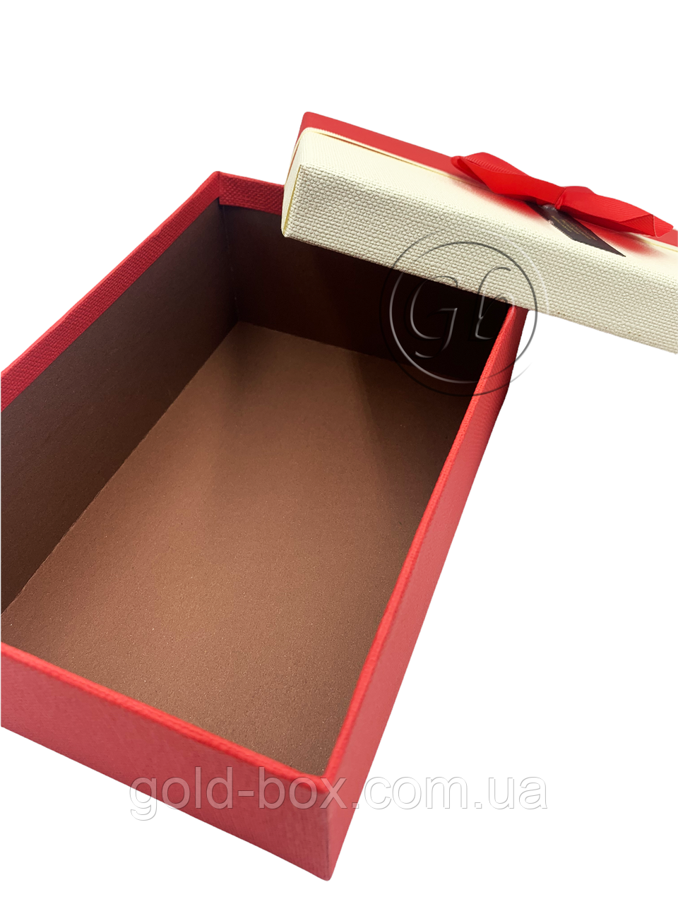 Подарочная коробочка "Красный бант" L - фото 2 - id-p1529110954