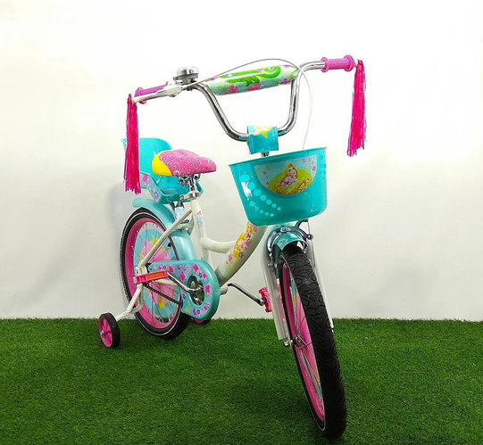 Купить Детский двухколесный велосипед для девочки 14 дюймов Azimut ...