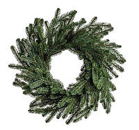 Венок декоративный искусственный диаметр 40 см, зеленый новогодний рождественский