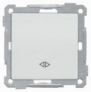 Вимикач 1-кл. прохідний білий Daria