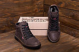 Чоловіче зимове взуття коричнева з хутром, фото 4