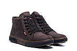 Чоловіче зимове взуття коричнева з хутром, фото 9