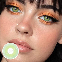 Лінзи кольорові для очей (є опт) зелені Pixie Green. Підходять для світлих очей