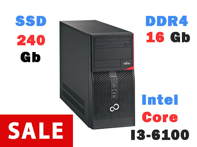 Системний блок Fujitsu Esprimo P556 (I3-6100 / 16Gb / SSD 240 Gb)