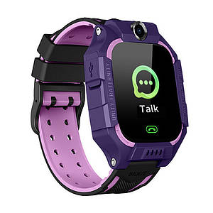 Дитячий розумний смарт-годинник Smart Baby Watch Q19 GPS з камерою, прослуховуванням, сім картою, для дітей, Фіолетовий