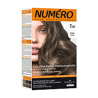 Стойкая перманентная краска для волос Brelil Numero Hair Professional с экстрактом овса 7.00 Blonde Русый