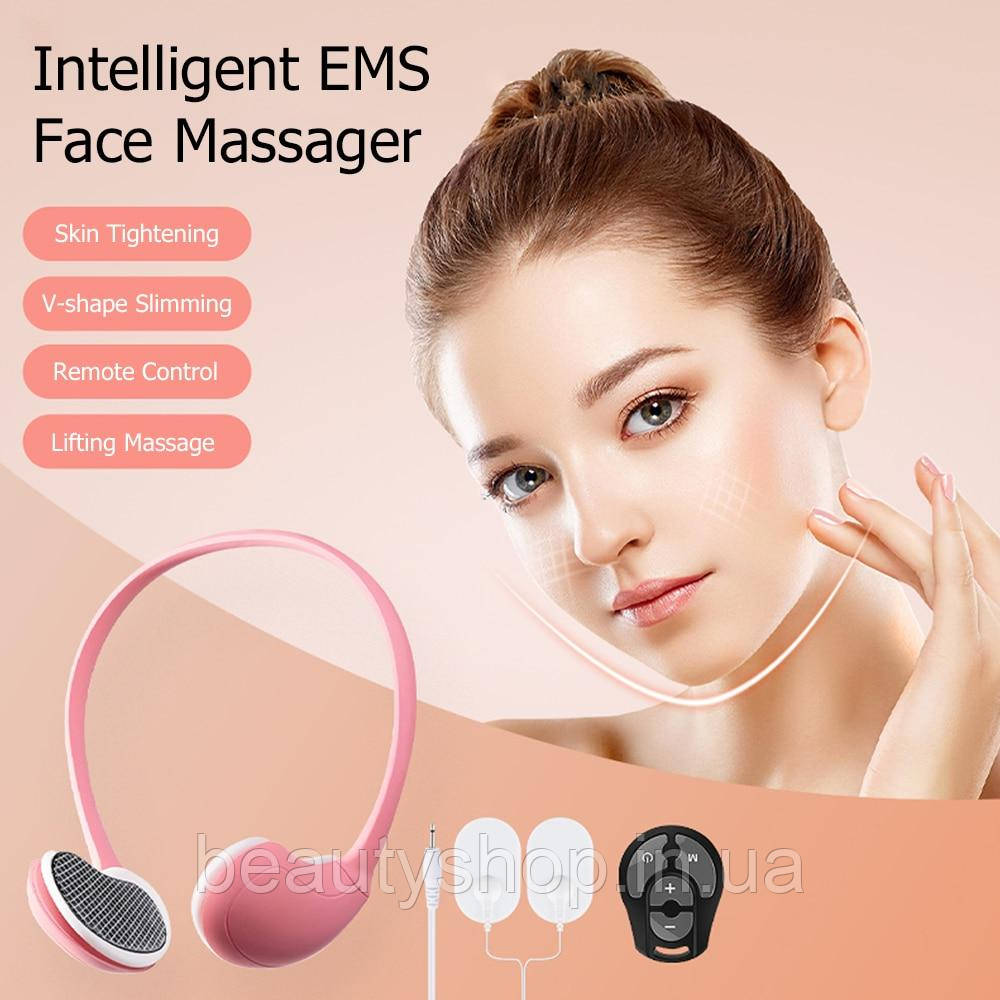 Інтелектуальний EMS-масажер для обличчя, інструмент, електрична v-подібна форма для схуднення, ліфтинг для