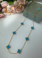 Підвіска у стилі Ван Кліф в позолоті (20 клеверов)