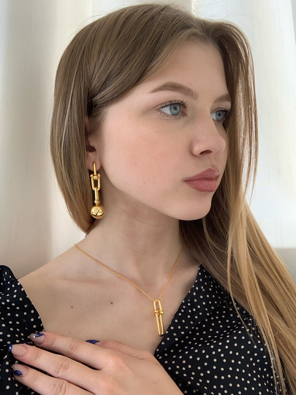 Tiffany Тіффані стильна підвіска з кулоном/упакована в мішечок Тіффані
