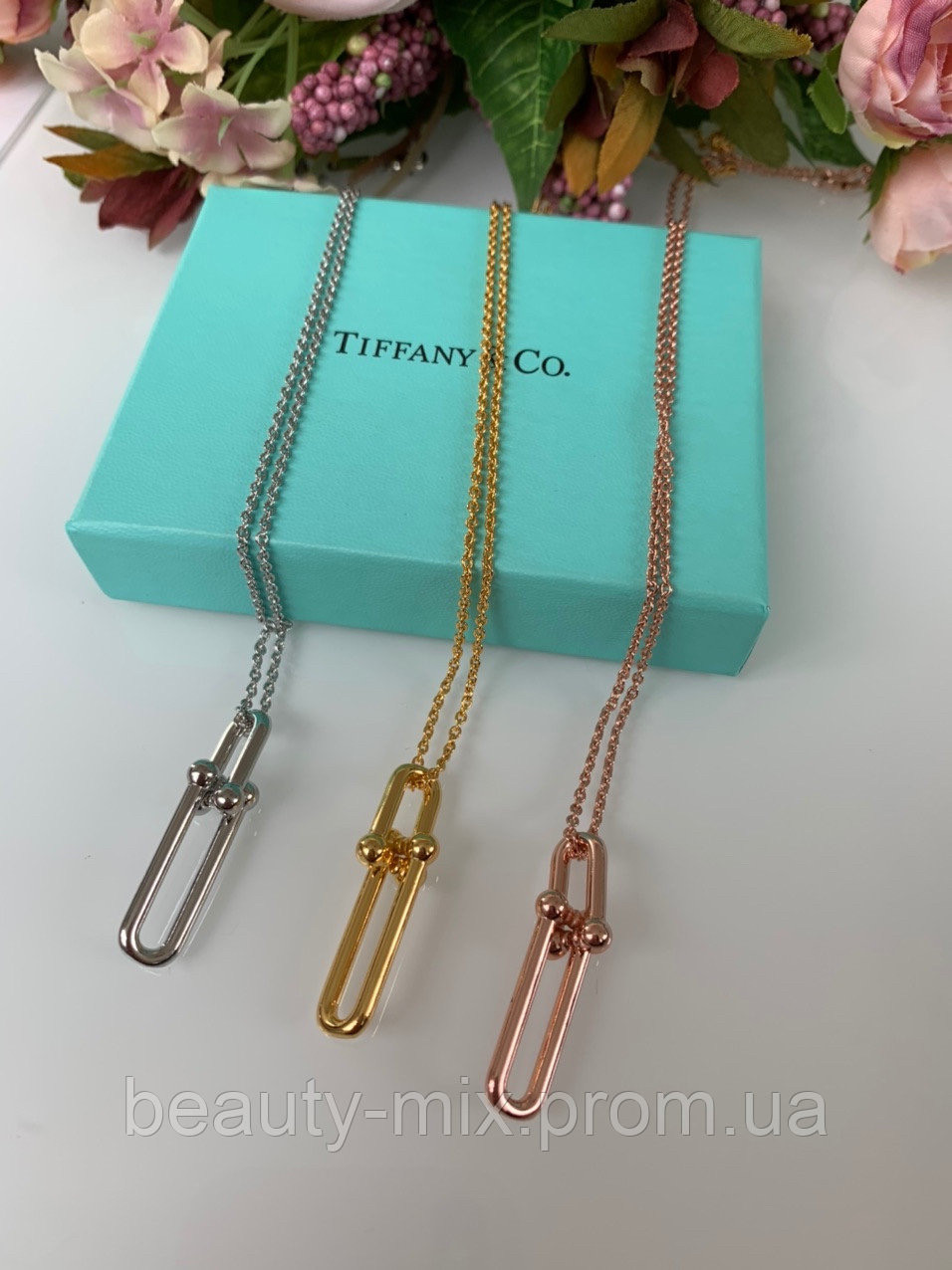 Підвіска з кулоном позолота 18K Тіффані Tiffany