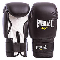 Перчатки боксерские на липучке Everlast 10oz PVC черный BO-0330