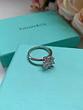 Tiffany кільце, срібло 925 з кубічним цирконієм / Тіффані срібне колечко, фото 2