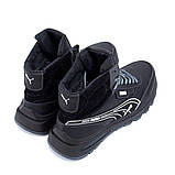 Зимові чоловічі чорні чоботи з хутром, фото 8