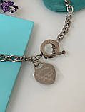 Підвісок ланцюг на шию Тіффані Tiffany/підвіска серце з гравіюванням/упакована в мішечок Тіффані, фото 4