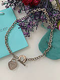 Серце підвіска ланцюг на шию Тіффані Tiffany/мішечок Тіффані, фото 6