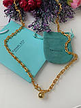 Довга підвіска ланцюг Тіффані Tiffany/упакована в мішечок Tiffany, фото 4
