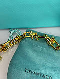 Тіффані брендова підвіска ланцюг на шию позолота/упакована в мішечок Тіффані, фото 5