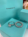 Tiffany подвійне кільце Тіффані, срібло 925 проби. Люкс-якість, фото 2