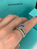 Tiffany кільце, срібло 925 з кубічним цирконієм / Тіффані срібне колечко, фото 7
