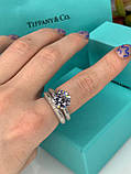Tiffany кільце, срібло 925 з кубічним цирконієм / Тіффані срібне колечко, фото 8