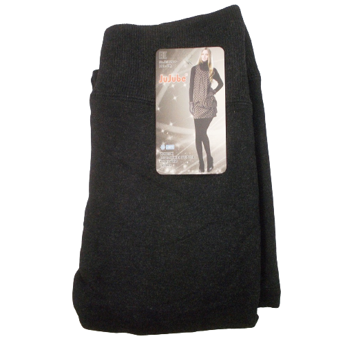 Колготки на хутрі термо Jujube 588 2XL-6XL темно-сірі