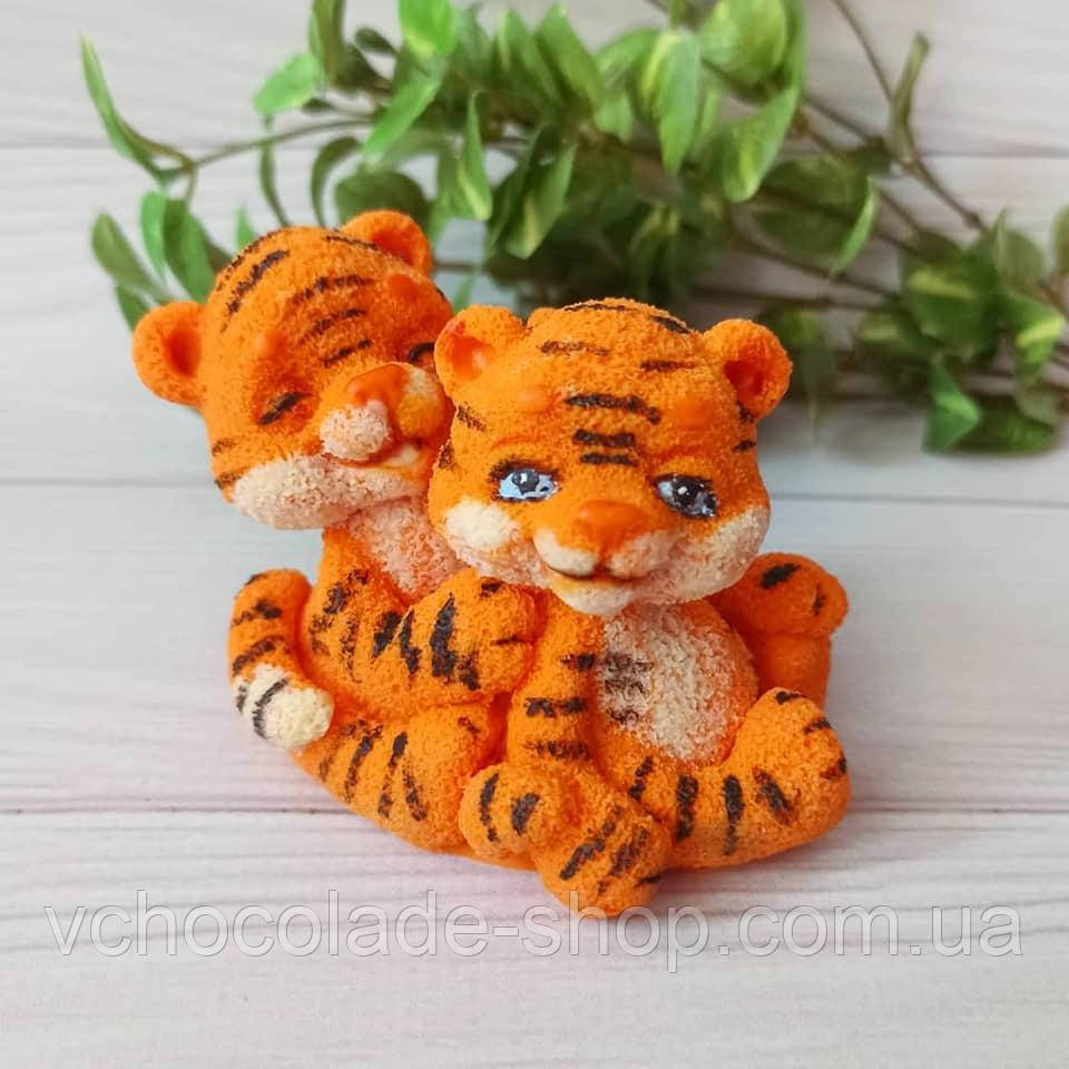 Шоколадная Фигурка Тигра Символ Года Фигурка на Торт Размер 7*8 См ...