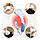 Електричний ручний масажер, вібрувальний, з подвійною головкою, для шиї, спини, тіла, шийного хребця,, фото 6