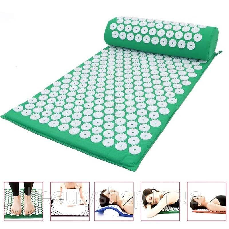 Масажна подушка, акупунктурні набори для зняття стресу, болю в спині, акупресурний килимок/подушка,, фото 1