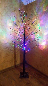Світлодіодне дерево вуличне гірлянда 225LED, 150см різнобарвне
