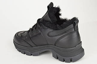 Кросівки жіночі зимові Rispetto 5205214 38 Чорні шкіра 36, фото 5