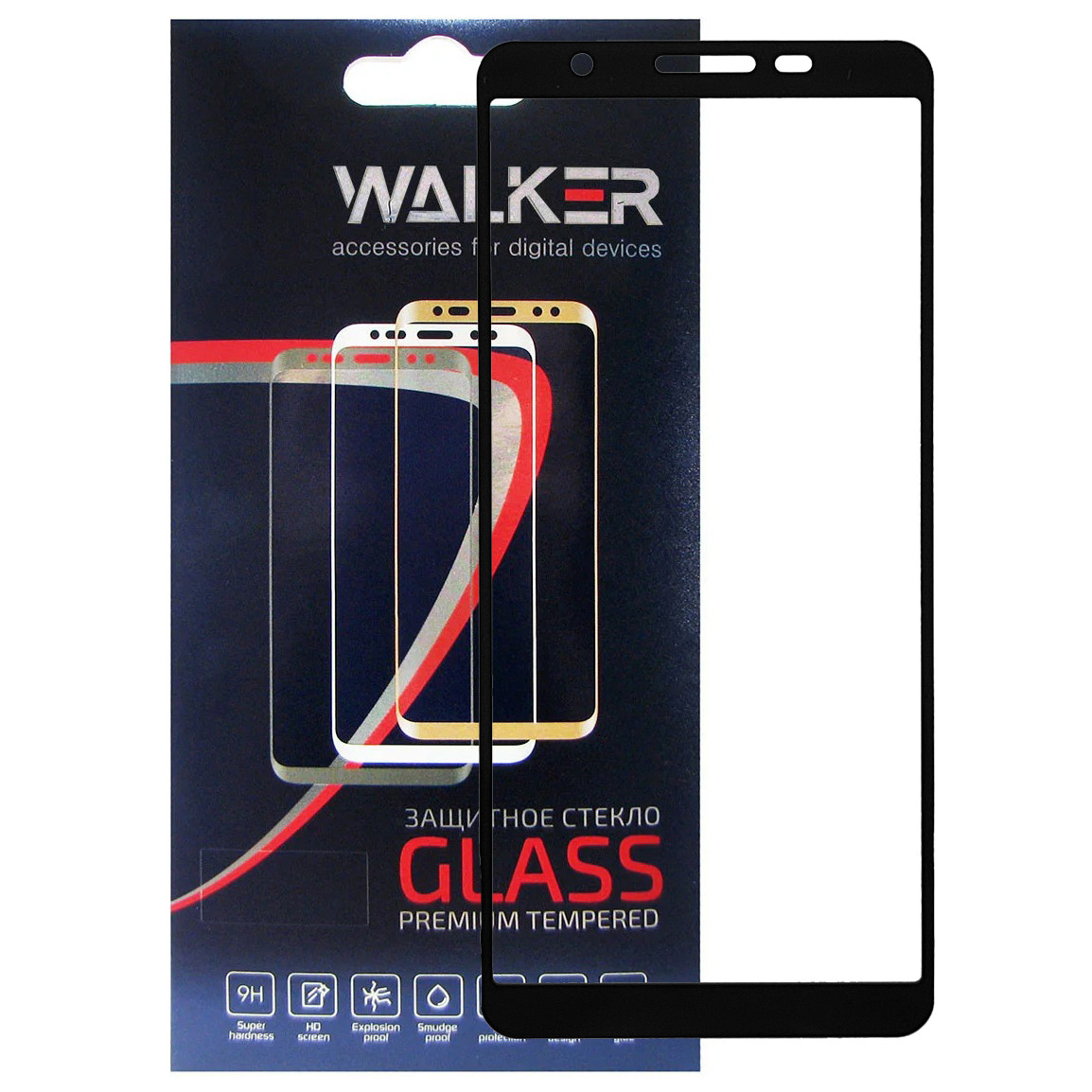 Захисне скло Walker 3D Full Glue для Samsung Galaxy A01 Core / M01 Core Black