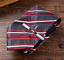 Подарунковий набір з бутіка, пояс + гаманець + краватка + кварцевий годинник з великим циферблатом + запонки, фото 6