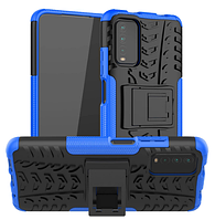 Протиударний чохол Протектор Armored для Xiaomi Redmi 10 з підставкою Колір Синій з чорним